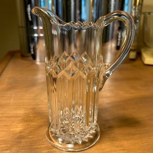 Antique 1896 Westmoreland Glass Creamer Esther Pattern 6” Tableware Glassware